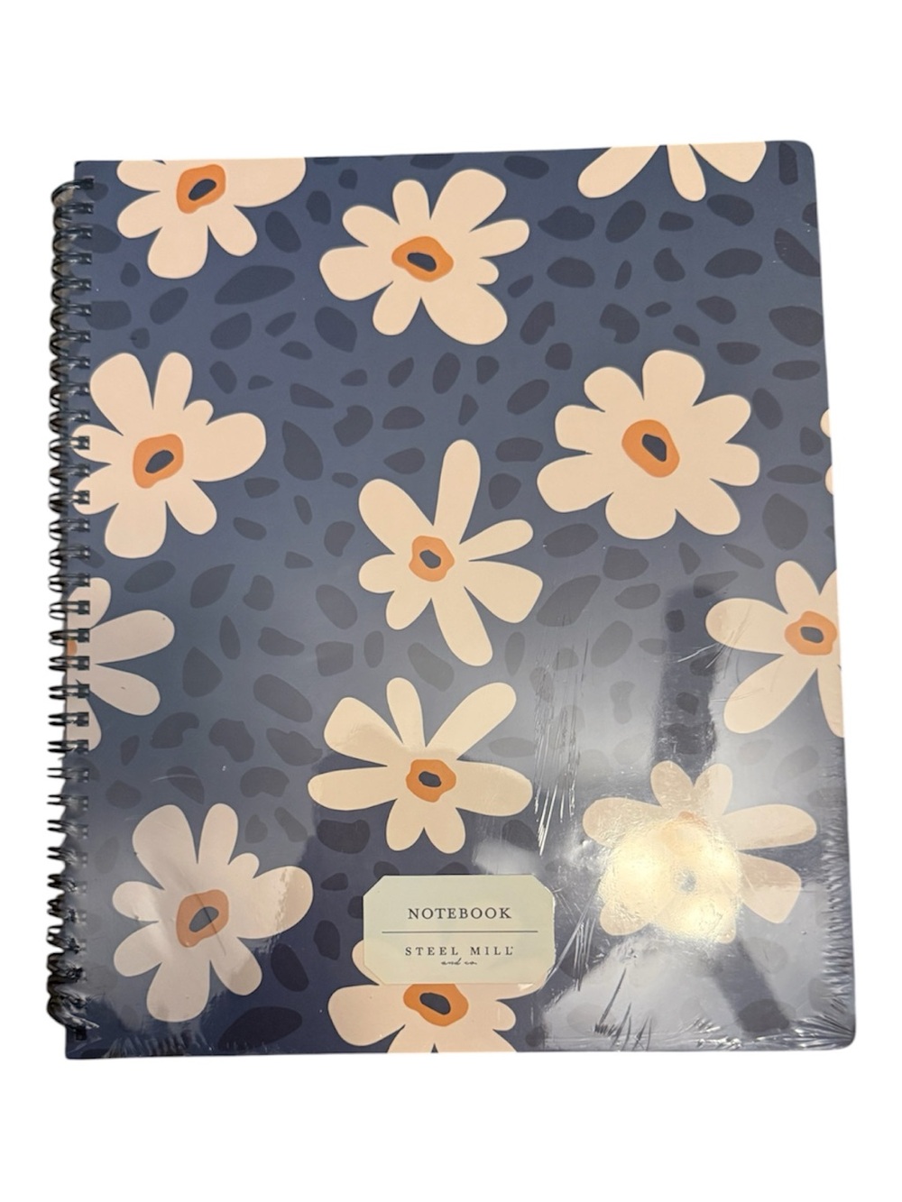 Blue Floral Spiral Notebook